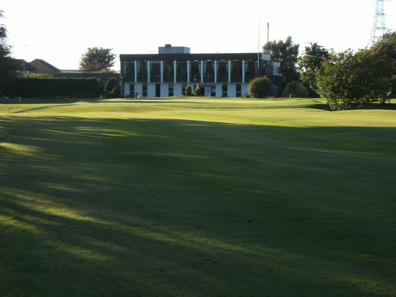 View towards the clubhouse at 9th hole